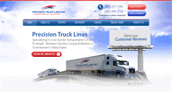 Desktop Screenshot of precisiontrucklines.com
