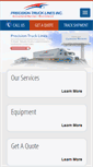 Mobile Screenshot of precisiontrucklines.com